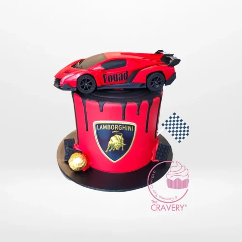 Lambo Cake from birthday cakes Solihull collection – A luxurious and thrilling cake for your celebration.