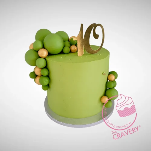 Lime and Coconut Cake, tropical buttercream design from cake shop Erdington