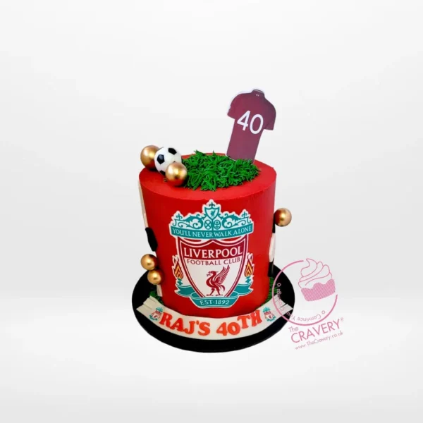 Order the Liverpool Cake from our cake delivery Birmingham service. Perfect for football celebrations, with cake delivery in Birmingham and Solihull.