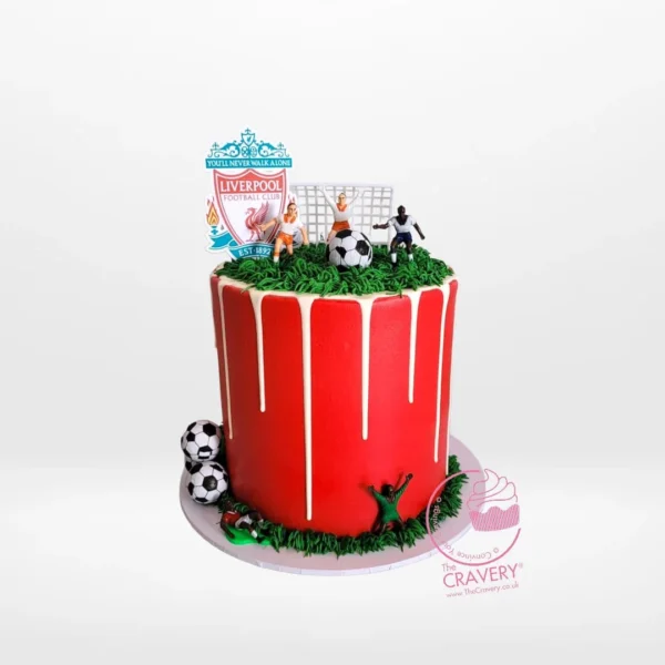 Liverpool FC Cake from Carvery's cake artist Solihull – A football-themed cakes for true fans.