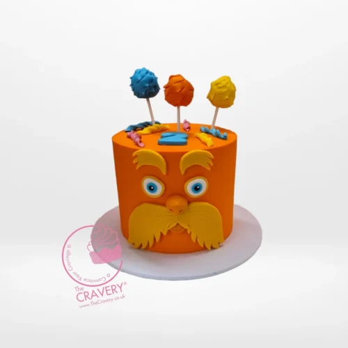 Lorax Cake – A Dr. Seuss-inspired cake with vibrant colors, available at our best cake shop Birmingham.