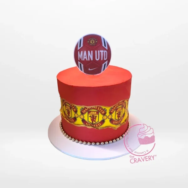 Manchester United Cake from Cravery’s best bakery Birmingham