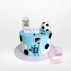 Messy Cake from Cravery cake shop Solihull – A Messi-inspired football-themed celebration cake.