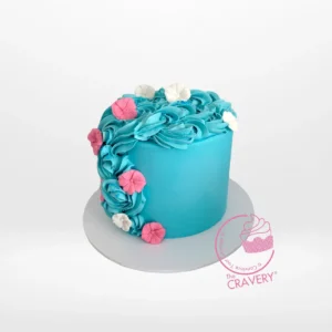 Elegant minimalist cake by The Cravery in Birmingham featuring clean lines and a modern design.