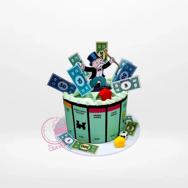 Birthday Cake Game by The Cravery, Monopoly-inspired handcrafted design from our cake shop in Great Barr.