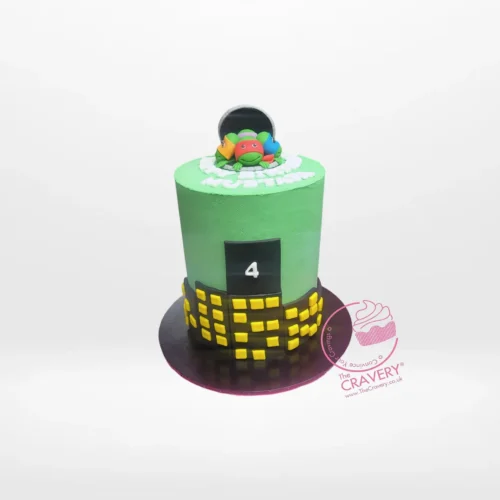 Mutant Ninja Turtle Cake – A colourful cake with TMNT fondant details, perfect for Birmingham celebrations.