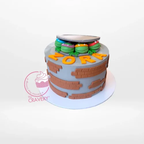 Ninja Turtles Cake from cake shop Birmingham – A fun and adventurous birthday cake.
