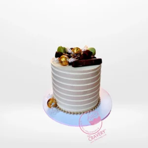 Nude Birthday Cake from cake makers Solihull – a minimalist masterpiece.