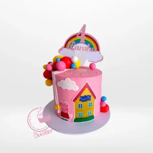 Peppa Pig Birthday Cake from cake artist Solihull – A whimsical creation for your child's celebration.