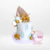 Safari Birthday Cake with Golden Animal Decorations | Cake Birmingham