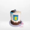 Simple Aston Villa Cake from best cake shop Birmingham – A sweet tribute to Aston Villa in every bite.