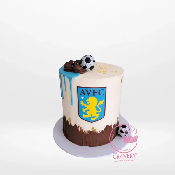 Simple Aston Villa Cake from best cake shop Birmingham – A sweet tribute to Aston Villa in every bite.