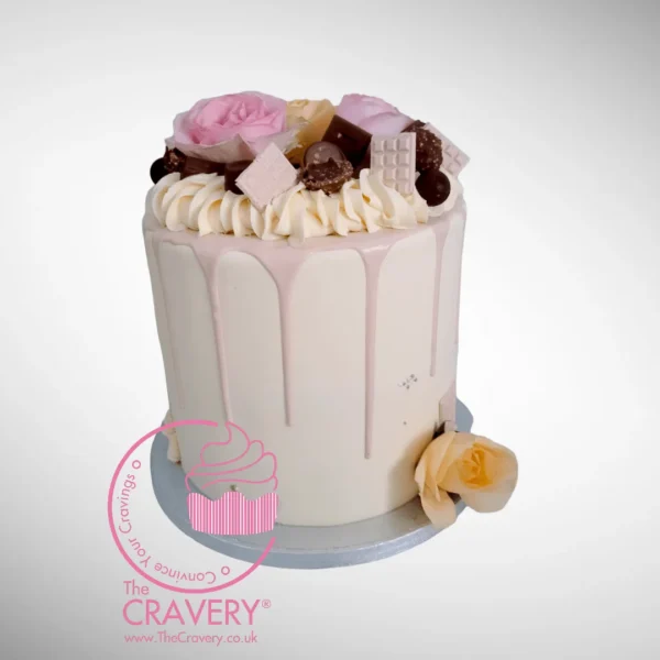 Simple Drip Cake with minimal buttercream drip design from Cake Shop Solihull