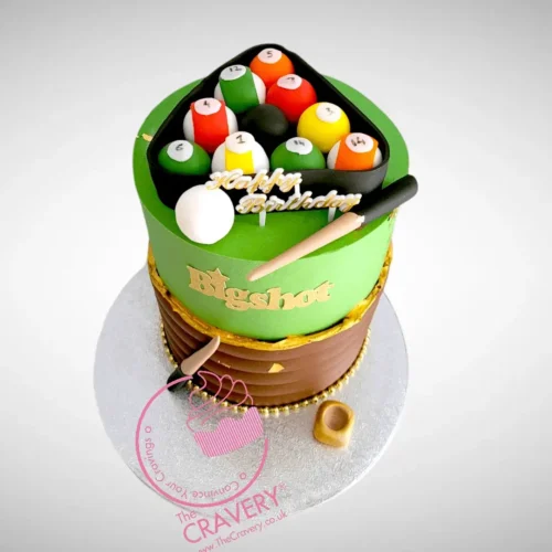 Snooker Table Cake, best cake shop Birmingham