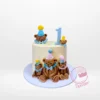 Teddy Bear Birthday Cake – A custom teddy bear-themed cake, available at our cake artist solihull.