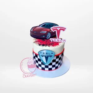 Tesla Cake from cake shop Birmingham – A celebration of innovation and elegance.