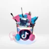Tik Tok Theme Cake from cake shop Birmingham – A modern, trendy dessert with birthday cake delivery Birmingham.