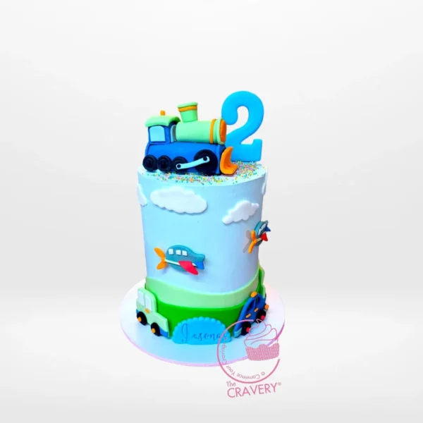 Vehicles Cake – A transportation-themed cake with intricate vehicle details, perfect for celebrations in Birmingham.