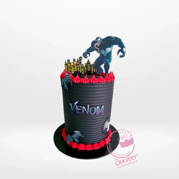Venom Cake from Carvery's cake shop Solihull – A thrilling celebration with flavour and design.