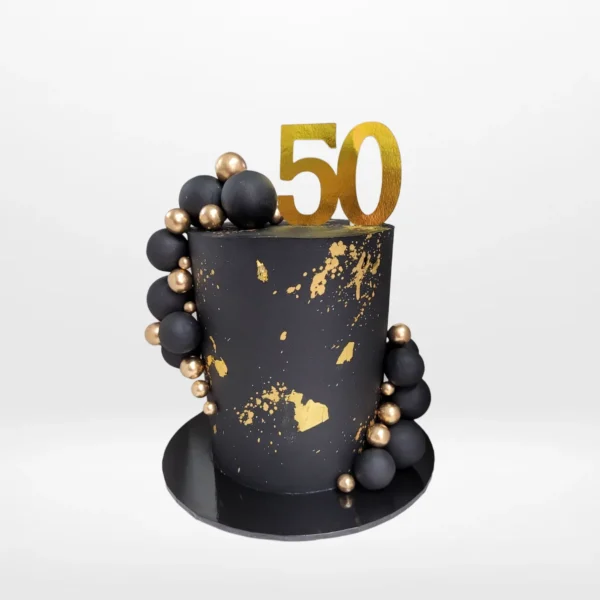 50th Birthday Cake handcrafted by Cake Shop Birmingham