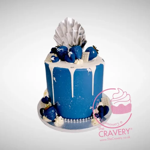 60th Birthday Cake from Cravery’s cake shop Smethwick, elegant and perfect for milestone celebrations.