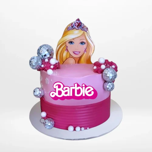 Barbie Cake Cake with pink buttercream from Cake Shop Birmingham