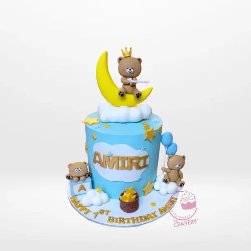 Bear and Cake – A heartwarming combo of cake and a teddy bear, perfect for celebrations in Birmingham.