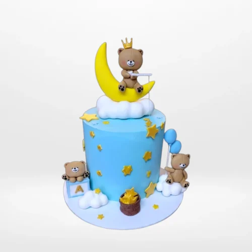 Bear and Cake – A heartwarming combo of cake and a teddy bear, perfect for celebrations in Birmingham.