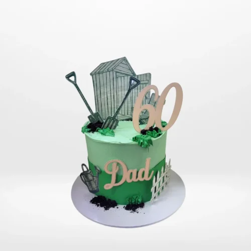 Gardener Cake – A lovely cake with edible garden decor, perfect for Birmingham celebrations.