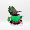 Green Dinosaur Cake – A Jurassic-inspired cake with sculpted dinosaurs, perfect for celebrations in Birmingham.