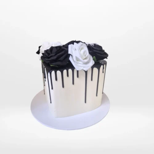 Heart Shape with Cake – A heart-shaped cake with buttercream frosting and fondant decorations, perfect for romantic celebrations in Birmingham.