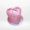 Hello Kitty Heart Cake – A heart-shaped cake adorned with Hello Kitty decorations, perfect for celebrations in Birmingham.
