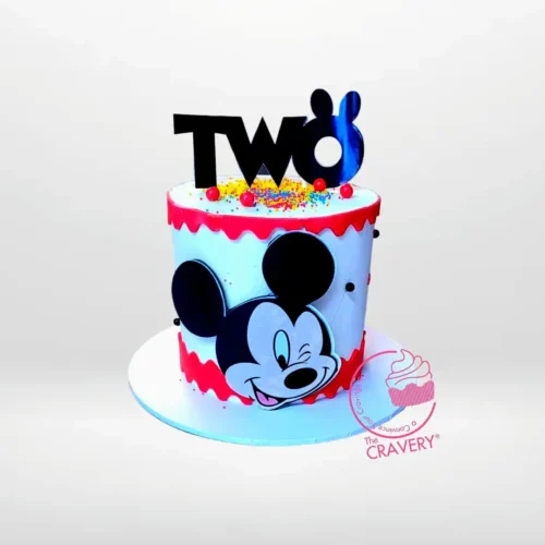 Mickey Mouse Birthday Cake – A Disney-themed cake with Mickey Mouse decorations, perfect for birthday celebrations in Solihull.