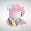 Squishmallow Birthday Cake with pastel decorations, cake shop Handsworth