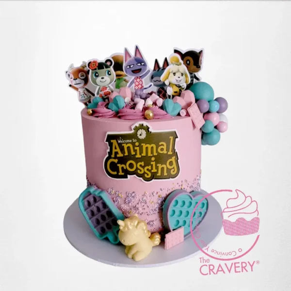 Animal Crossing Cake – A delightful and whimsical cake from Cravery's best cake shop Birmingham.