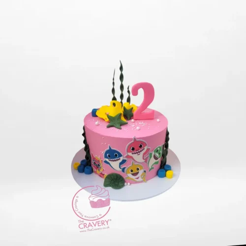 BabyShark Cake for 2nd Birthday, cake shop Birmingham city centre