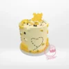 Happy Bee Cake by The Cravery, yellow bee-themed birthday cake available for cake delivery in Birmingham.