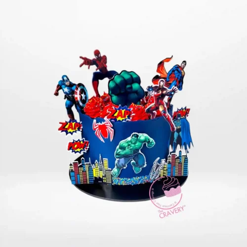 Avengers Birthday Cake from Cravery’s cakes delivered Birmingham