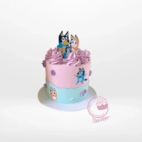 Bluey and Bingo Birthday Cake by The Cravery Cake Shop Shirley.