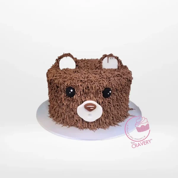 Bear Birthday Cake by The Cravery, adorable handcrafted design available at our cake shop in Aston.