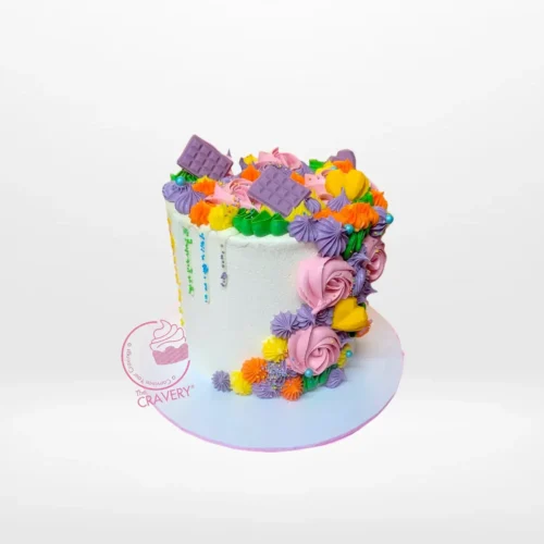 Cake Rainbow Cake from Cravery’s birthday cake delivery Birmingham