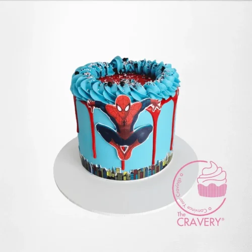 Cake Spider Man Cake from Cravery’s best bakery Birmingham