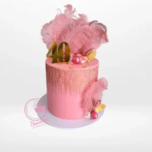 Cakes for 40 Birthday from Cravery's cake shop Walsall – A bespoke creation for your milestone celebration.
