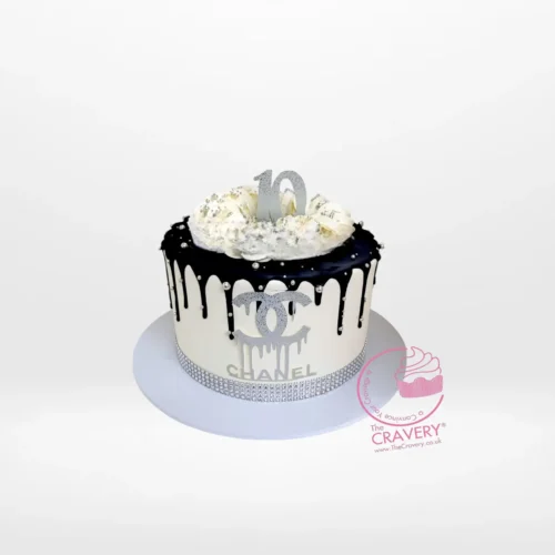 Chanel Birthday Cake from Cravery’s cake makers Birmingham