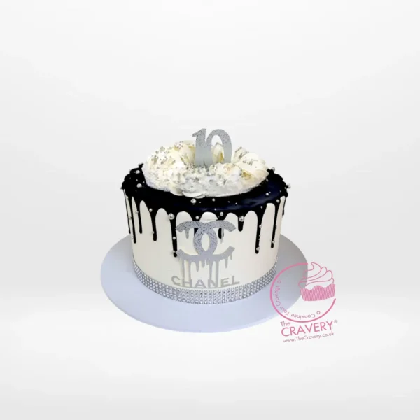 Chanel Birthday Cake from Cravery’s cake makers Birmingham