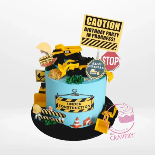 Digger Cake from Cravery's cake shop Birmingham – A fun construction-themed cake for any celebration.