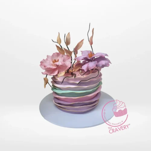 Ruffles Cake by The Cravery, elegant handcrafted buttercream cake made in Birmingham.