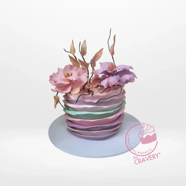 Ruffles Cake by The Cravery, elegant handcrafted buttercream cake made in Birmingham.