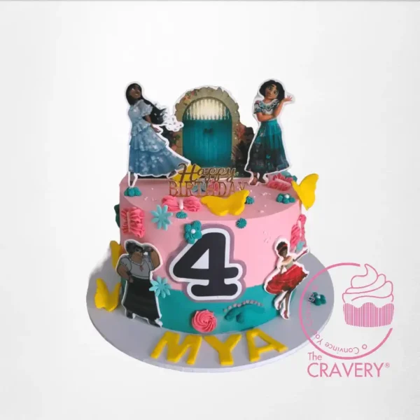 Encanto Cake from Cravery's Cake Shop Solihull. A magical cake for your Encanto-themed celebration.