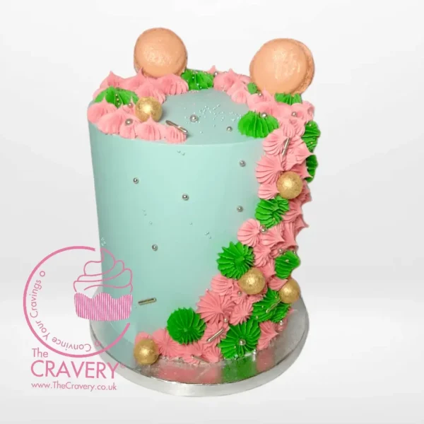 Green Pista Cake from Cravery’s cake shop Birmingham city centre